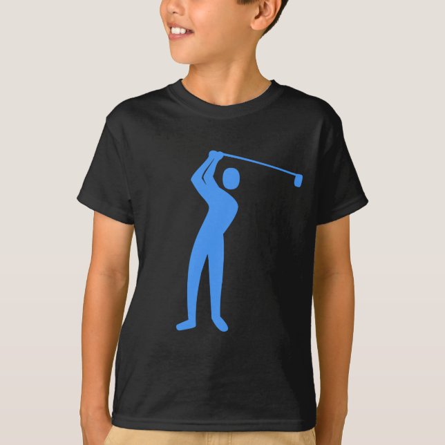 Golfing - Baby Blue T-Shirt (Front)