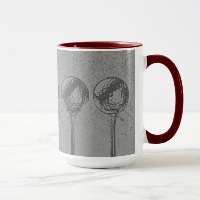 Golfing Balls Mug (Right)