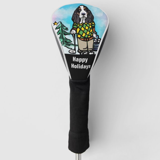 GOLFING BASSET GOLF HEAD COVER (Front)