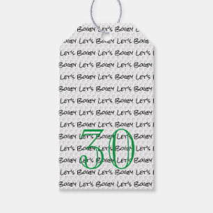 Golfing Birthday 30 LET'S BOGEY Fun Golf Ball  Gift Tags