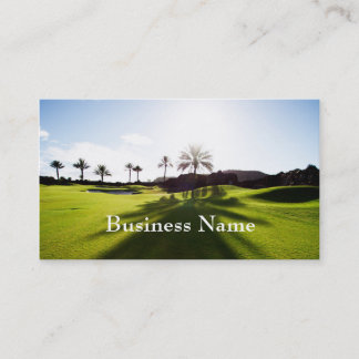 Golfing business card