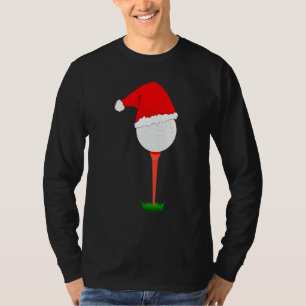 Golfing Christmas Holiday Golf Ball T-Shirt