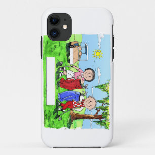 Golfing Couple - Personalized Cartoon iPhone 11 Case