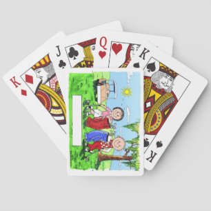 Golfing Couple - Personalized Cartoon Playing Cards