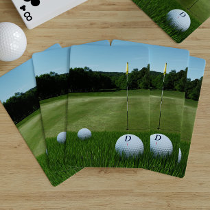 Golfing Dad Golf Course Photo Playing Cards