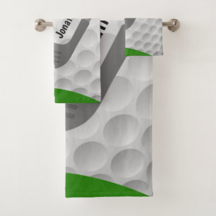 Golfing Design Bath Towel Set