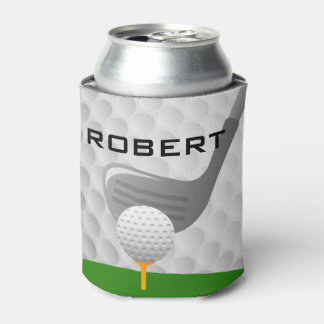 Golfing Design Beverage Bottle Can Cooler