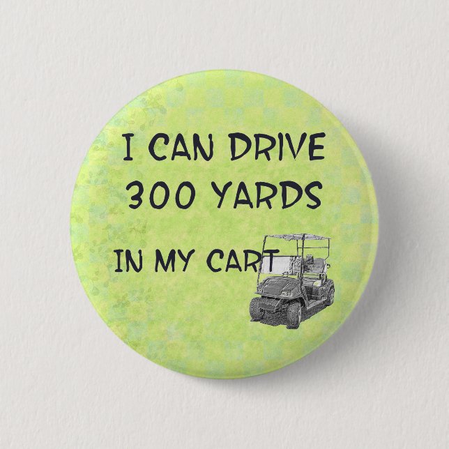 Golfing Drive 2 Inch Round Button (Front)