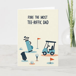 Golfing Fathers Day Themed Card