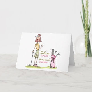 Golfing Forever Card
