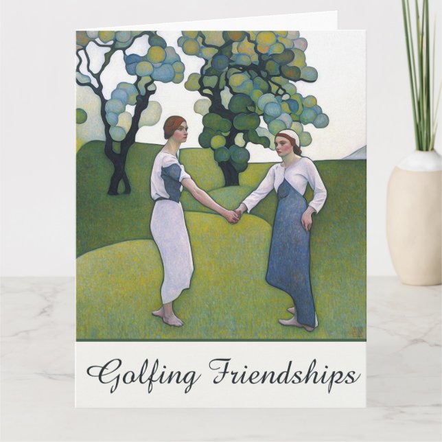 Golfing Friendships - Big Golf Card (Front)