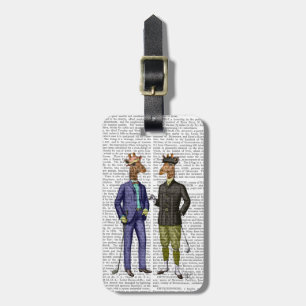 Golfing Giraffes 2 Luggage Tag