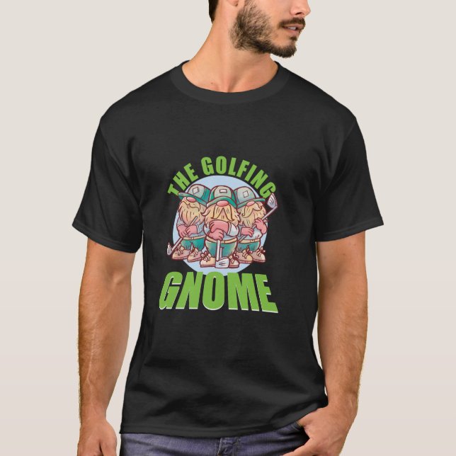 Golfing Gnome Golfer Family Group Matching Christm T-Shirt (Front)