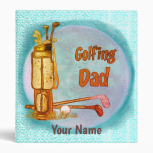 Golfing Golf Dad custom binder