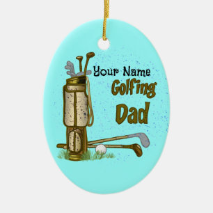 Golfing Golf Dad golf ornament