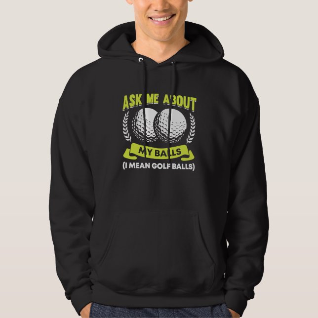 Golfing Golf Player Coach Golfer  12 Hoodie (Front)
