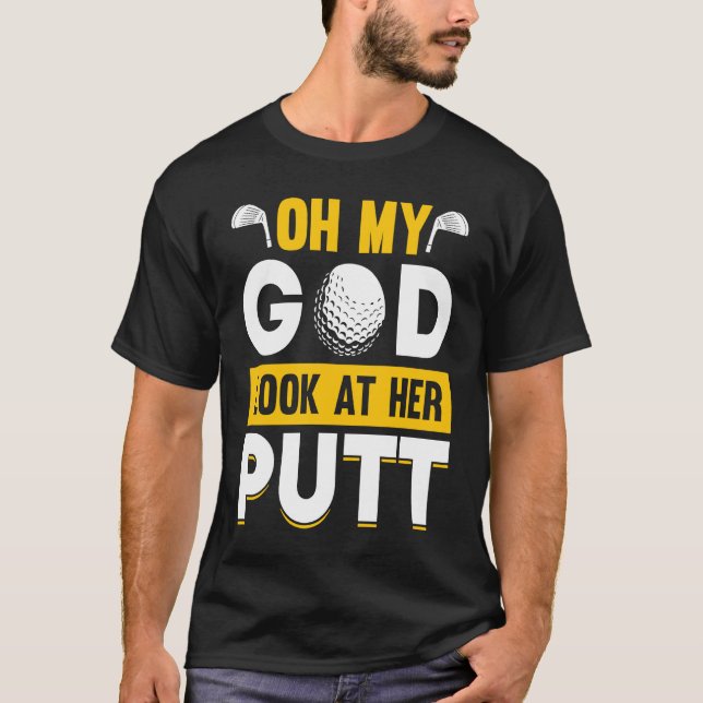 Golfing Golf Player Coach Golfer  7 T-Shirt (Front)
