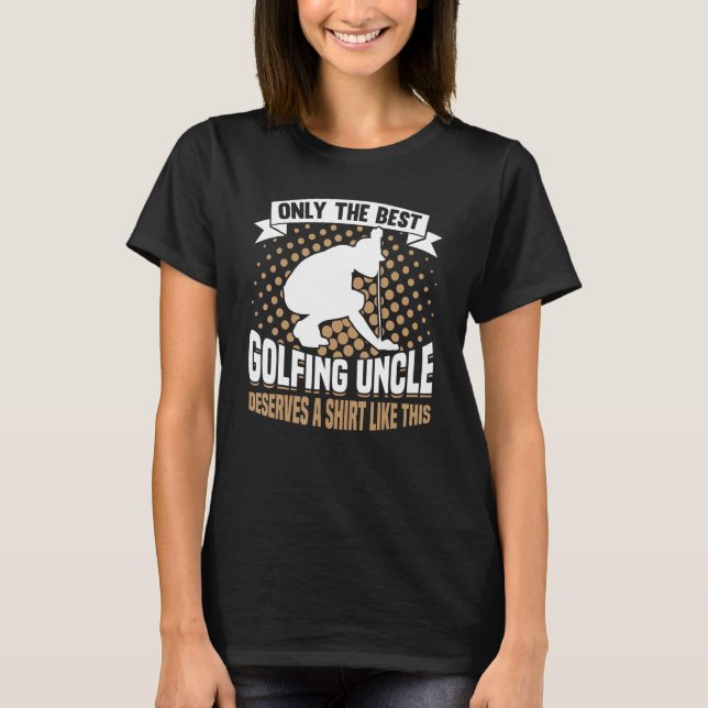 Golfing Golf Player Coach Golfer Uncle 1 T-Shirt (Front)