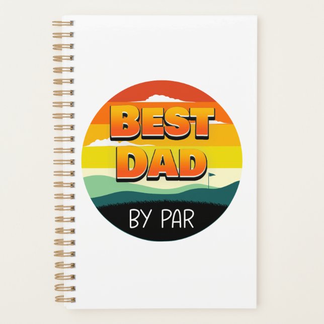 Golfing Golfeur papa meilleur papa par pair (Devant)