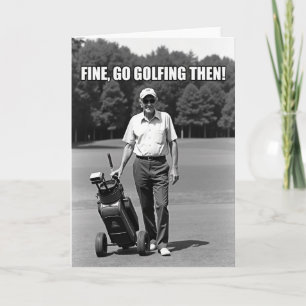 Golfing Grandpa Fathers Day Card