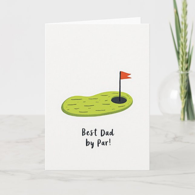 Golfing Great Fathers Day Card (Front)