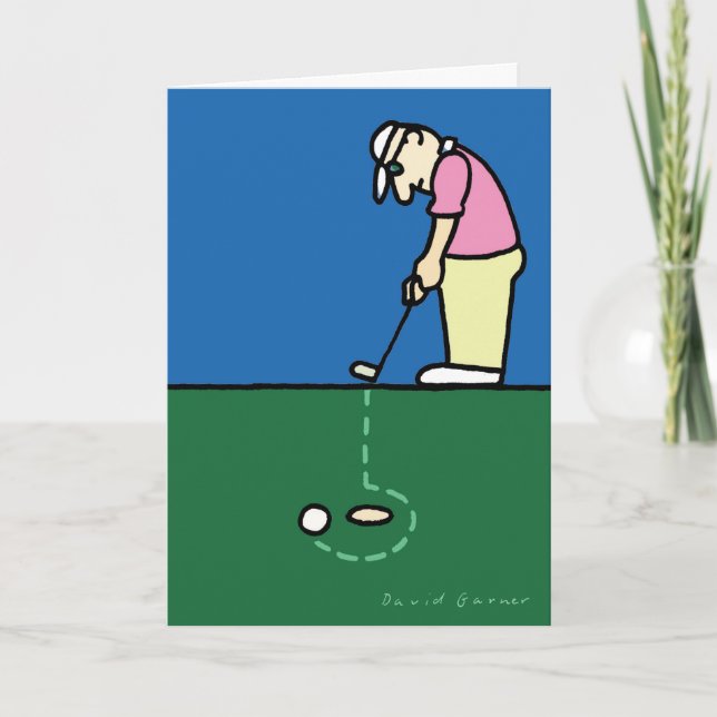 Golfing greeting card (Front)