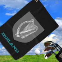 Golfing Ireland & Irish coat of arms / flag