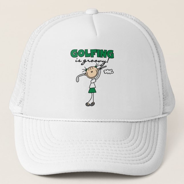 Golfing is Groovy Trucker Hat (Front)
