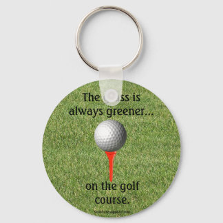 Golfing keychain
