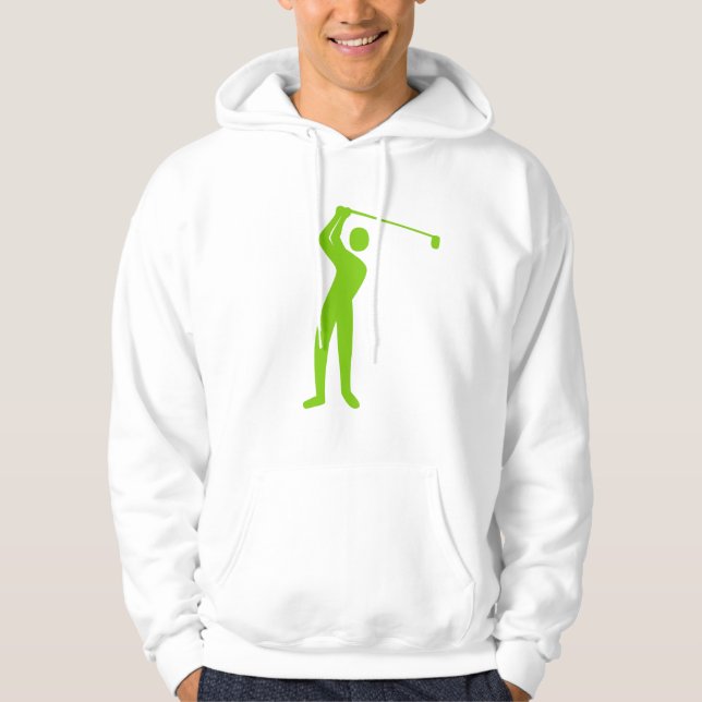 Golfing - Martian Green Hoodie (Front)