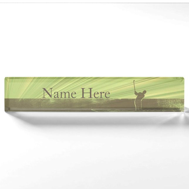 Golfing Nameplate (Front)