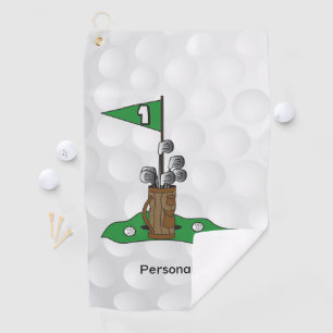 Golfing on the Green   Personalize   Golf Golf Towel