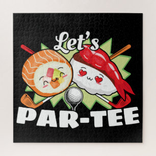 Golfing Party - Lets Par Tee Golf Pun Jigsaw Puzzle