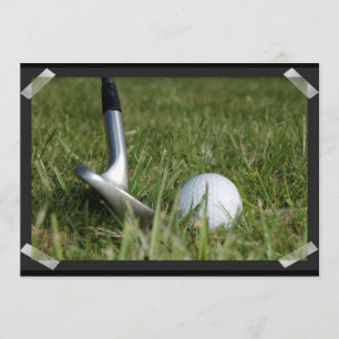 Golfing Photo Invitation