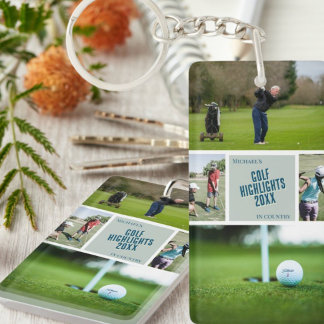 Golfing Photo Porte - clé golf cadeau
