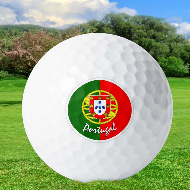 Golfing Portugal & Portuguese Flag / Golf Ball (Creator Uploaded)