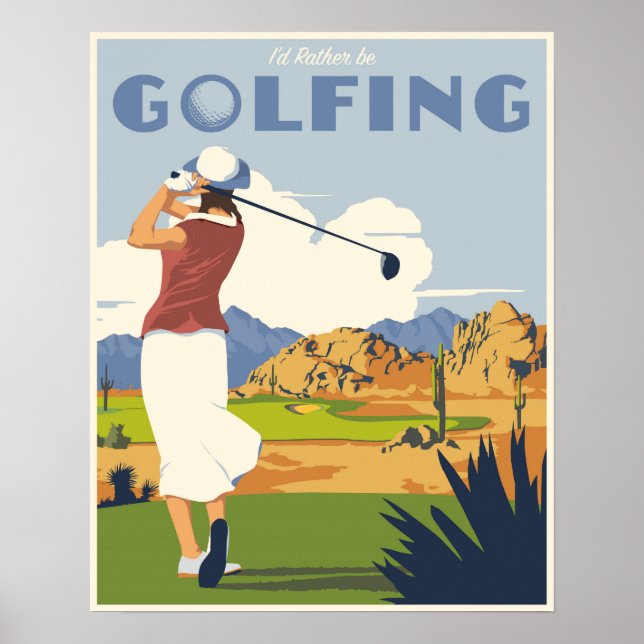 Golfing poster (Front)