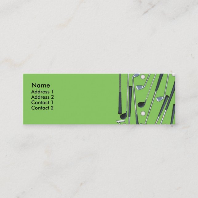 Golfing Profile Card (Front)