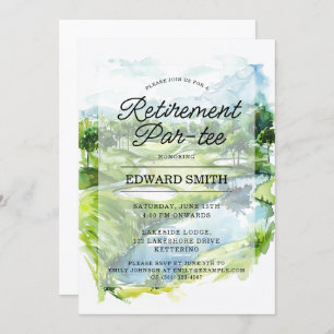 Golfing Retirement Party Invitation