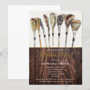 Golfing Retirement Party Invitation