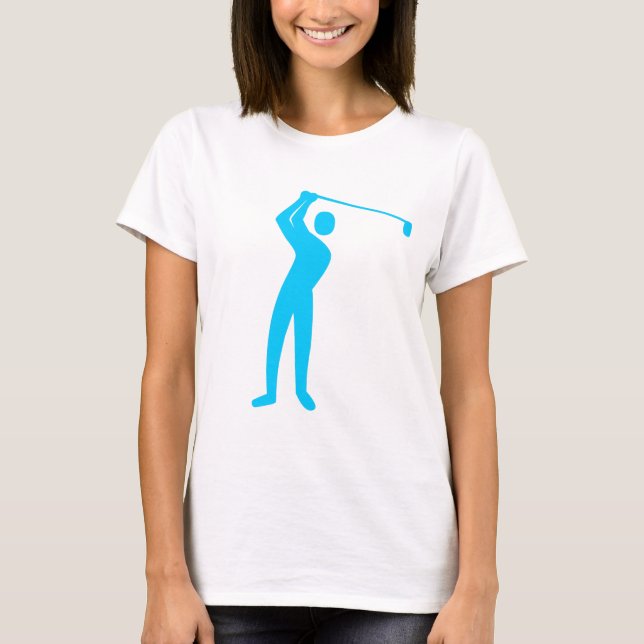 Golfing - Sky Blue T-Shirt (Front)