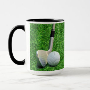 Golfing Sport golf ball and putter Personalize Mug