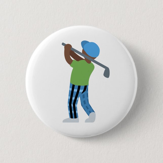 golfmale 2 inch round button (Front)
