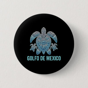 Golfo De Mexico Viva Mexico Gulf Of Mexico Souveni 2 Inch Round Button