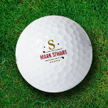 Golfplayer custom monogram golf balls<br><div class="desc">Introducing the GolfPlayer Custom Monogram Golf Ball – a personalized touch to elevate your golfing experience. Whether you're shopping for your favorite golf-player, dad, or husband, this unique golf ball is the perfect blend of style and performance. Crafted with precision and attention to detail, each GolfPlayer Custom Monogram Golf Ball...</div>