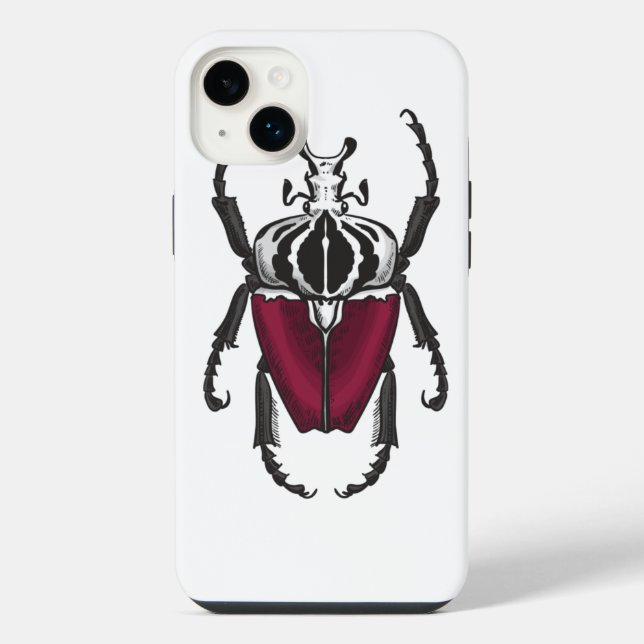 Goliath beetle iPhone case (Back)