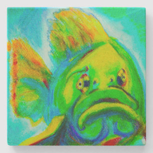 Goliath Grouper Sandstone Coaster