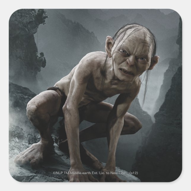 GOLLUM™ on a Rock Square Sticker (Front)