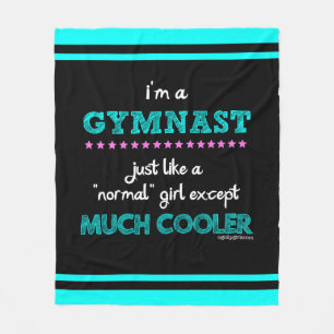 Golly Girls - I'm a Gymnast Fleece Blanket