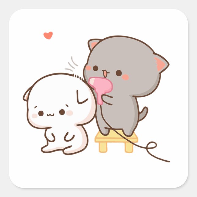 Goma faire poil de pêche Sticker Puzzle (Devant)